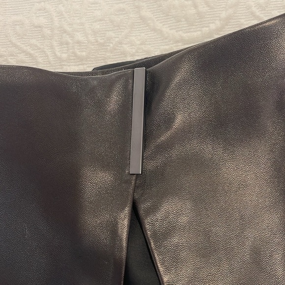 NWT Tibi Black leather skirt 4 - Picture 3 of 7